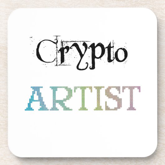 Crypto Artist Light Bier Onderzetter (Voorkant)