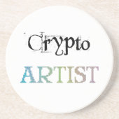 Crypto Artist Light Zandsteen Onderzetter (Voorkant)