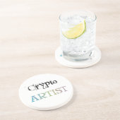 Crypto Artist Light Zandsteen Onderzetter (Zijkant)