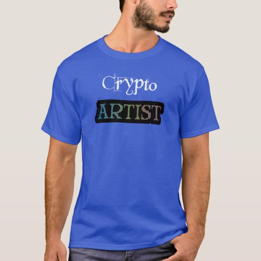 Crypto Artist Wide Dark T-shirt (Voorkant)