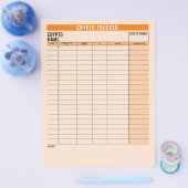 Crypto Asset Tracker met Coin Balance, Transfer Flyer (Enkel)