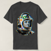 Crypto Benjamin Cyber Space Astronaut Miner Glitch T-shirt (Design voorkant)