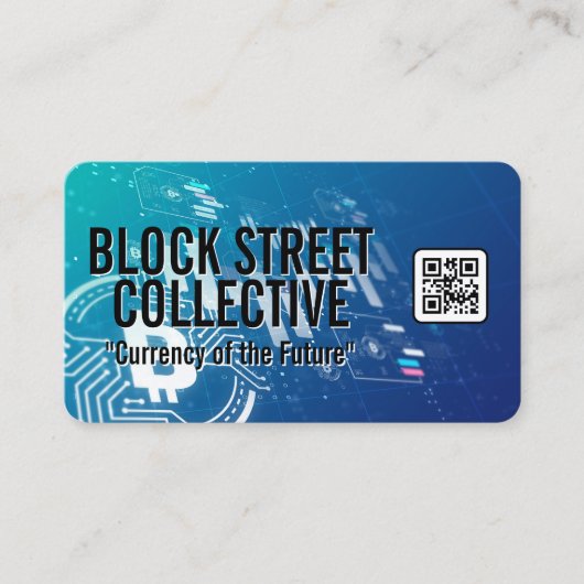 Crypto | Blokketen-technologie Visitekaartje (Voorkant)