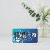 Crypto | Blokketen-technologie Visitekaartje (Staand voorkant)
