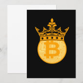 Crypto BTC Cryptocurrency Bitcoin Money Gift Kaart (Voorkant / Achterkant)