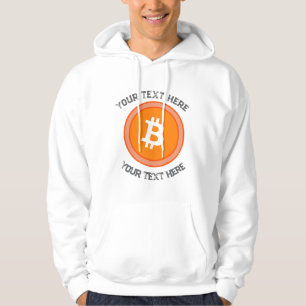 crypto btc munt bewerkbare quote hoodie