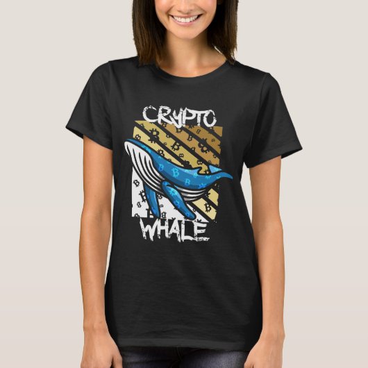 Crypto BTC Whale - Crypto munt T-shirt (Voorkant)