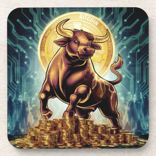 Crypto Bull Bier Onderzetter (Voorkant)