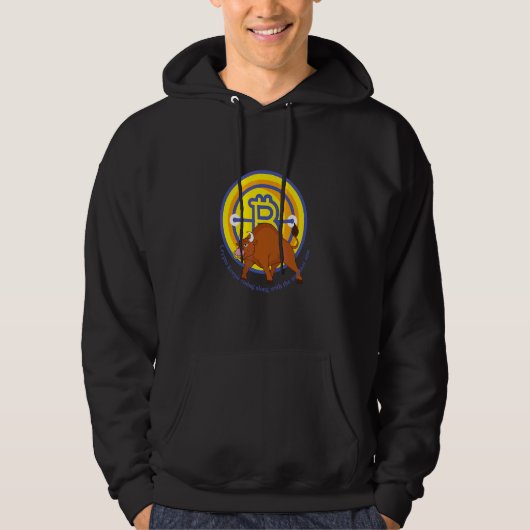 Crypto Bull Bitcoin blijft groeien als de zon Hoodie (Voorkant)