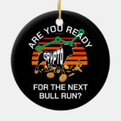 CRYPTO BULL RUN Ben je klaar Bitcoin Keramisch Ornament (Achterkant)