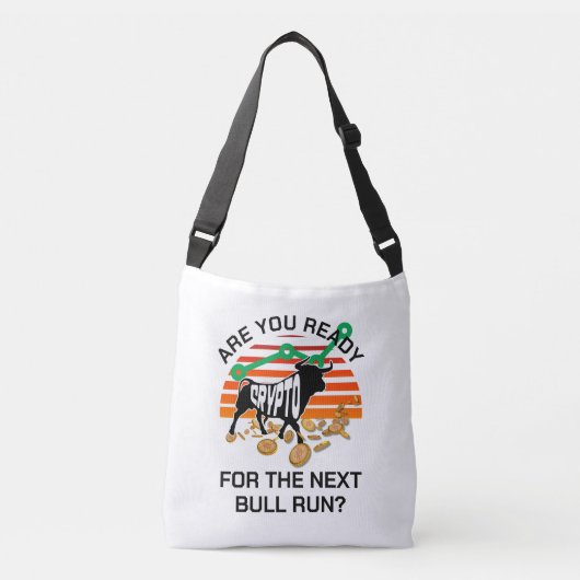 CRYPTO BULL RUN Bitcoin Ben je klaar Crossbody Tas (Voorkant)