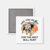 CRYPTO BULL RUN Bitcoin Magneet (Voorkant / Achterkant)