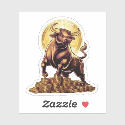 Crypto Bull Sticker (Vel)