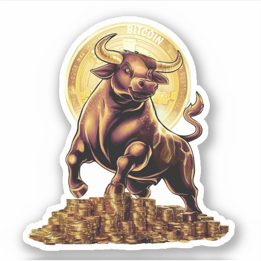 Crypto Bull Sticker (Voorkant)