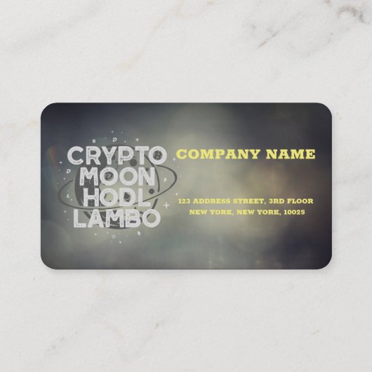 Crypto Business Card Visitekaartje (Achterkant)