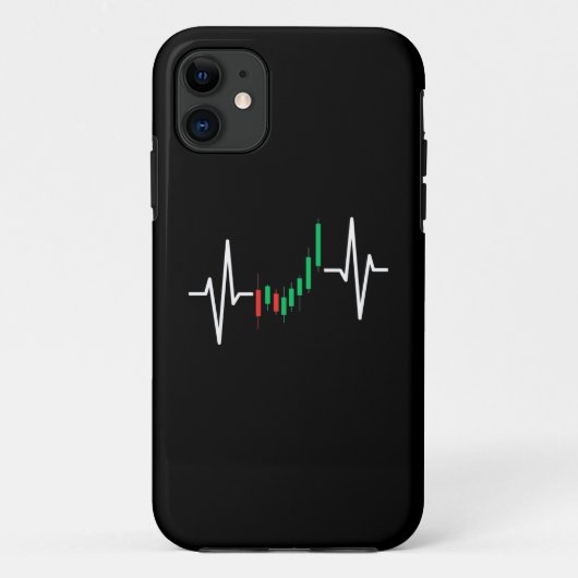 Crypto Candlestick Heartbeat EKG: Trading & Invest Case-Mate iPhone Case (Achterkant)