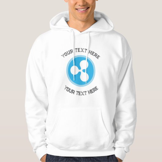 crypto  coin editable quote hoodie (Voorkant)