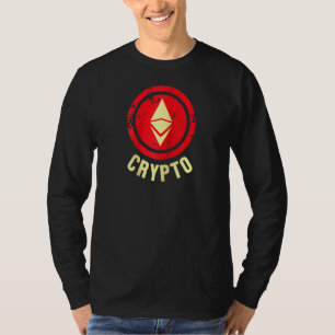 Crypto Coin Ethereum Cryptocurrency Blockchain Hoe T-shirt