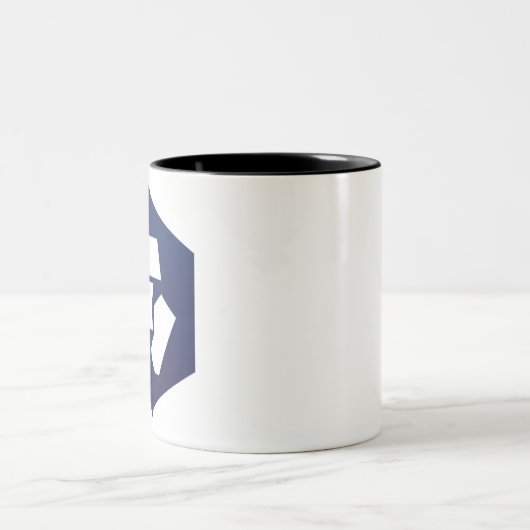 Crypto.com munt CRO logo Crypto Blockchain Tweekleurige Koffiemok (Center)