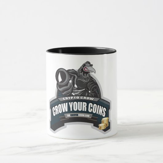 Crypto Crow Coffee-Mok Mok (Midden)