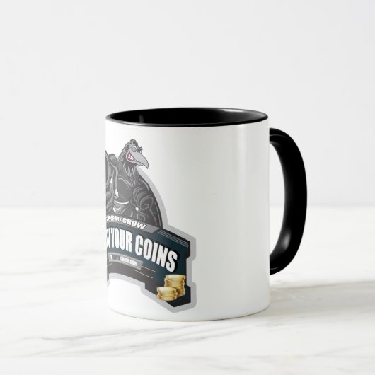 Crypto Crow Coffee-Mok Mok (Voorkant rechts)