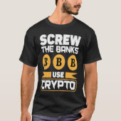 Crypto  Cryptocurrency Blockchain Trader Finance   T-shirt (Voorkant)