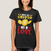 Crypto  Cryptocurrency Blockchain Trader Finance T-shirt (Voorkant)