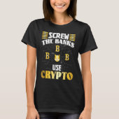 Crypto  Cryptocurrency Blockchain Trader Finance   T-shirt (Voorkant)