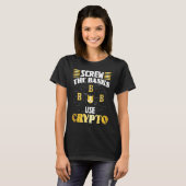 Crypto  Cryptocurrency Blockchain Trader Finance   T-shirt (Voorkant volledig)