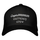 Crypto Currency Crew:Koop Dip Geborduurde Pet (Voorkant)