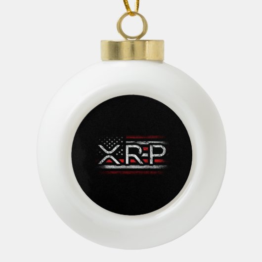 Crypto Currency - de Cryptocurrency Amerikaanse Vl Keramische Bal Ornament (Voorkant)