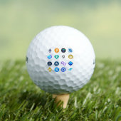 Crypto Currency Logo Collectie Golfballen (Insitu Shirt)