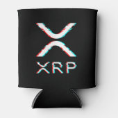 Crypto Currency XRP Glitch Cryptocurrency Meme Blikjeskoeler (Voorkant)