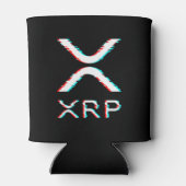 Crypto Currency XRP Glitch Cryptocurrency Meme Blikjeskoeler (Achterkant)