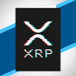 Crypto Currency XRP Glitch Cryptocurrency Meme Kaart