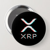 Crypto Currency XRP Glitch Cryptocurrency Meme Ronde Button 4,0 Cm (Voorkant /achterkant)