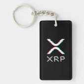 Crypto Currency XRP Glitch Cryptocurrency Meme Sleutelhanger (Voorkant)