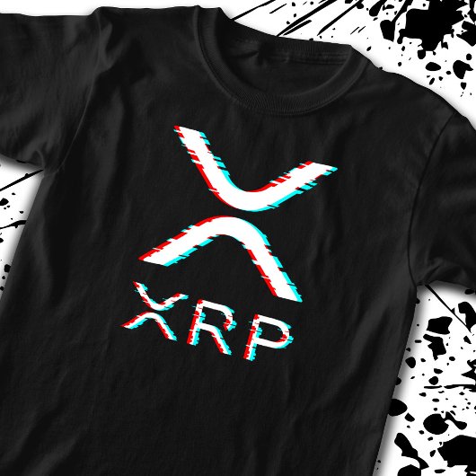 Crypto Currency XRP Glitch Cryptocurrency Meme T-shirt