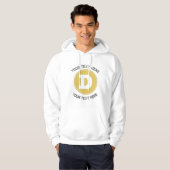crypto d munt bewerkbare quote hoodie (Voorkant volledig)