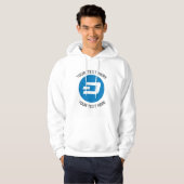 crypto d munt bewerkbare quote hoodie (Voorkant volledig)