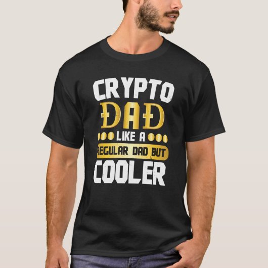 Crypto Dad Cryptocurrency Blockchain Trader Best D T-shirt (Voorkant)