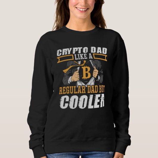 Crypto Dad Cryptocurrency Blockchain Trader Best D Trui (Voorkant)