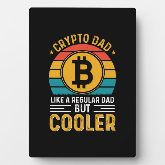 Crypto Dad Retro Sunset Fotoplaat (voorkant)