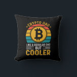 Crypto Dad Retro Sunset Kussen<br><div class="desc">Crypto Dad Retro Sunset</div>