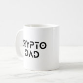 Crypto Dad Trader Bitcoin HODL Vaderdag Koffiemok (Voorkant links)