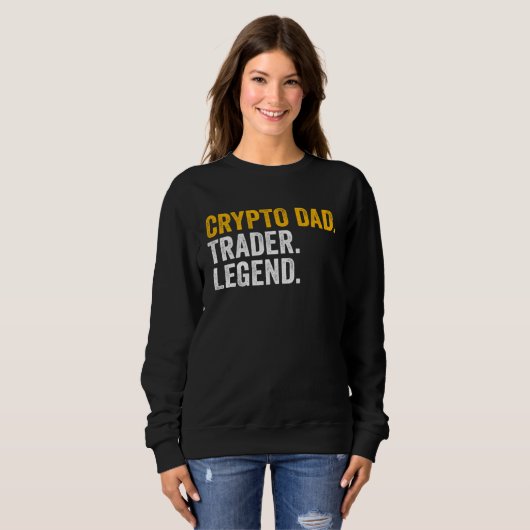 Crypto Dad Trader Legend Trui (Voorkant volledig)