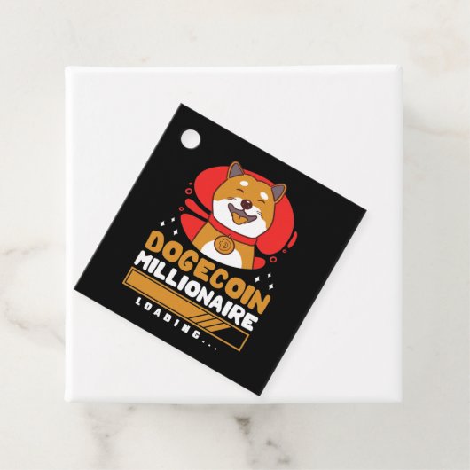 Crypto DogeCoin Miljonair Laden Bedankjes Labels (In situ)
