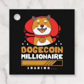 Crypto DogeCoin Miljonair Laden Bedankjes Labels (Voorkant)