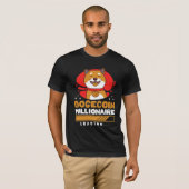 Crypto DogeCoin Miljonair Laden T-shirt (Voorkant volledig)