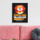 Crypto DogeCoin Millionaire Loading Canvas Afdruk (Insitu (Woonkamer))